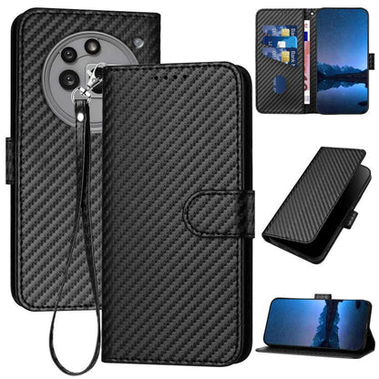 YX0070 Carbon Fiber Buckle Leather Phone Case with Lanyard, For Nothing Phone 4a Pro, For Nothing Phone 4a, For Nothing Phone 3a, For Nothing Phone 3a Pro, For Nothing Phone 2a, For Nothing Phone 2, For Nothing Phone 1