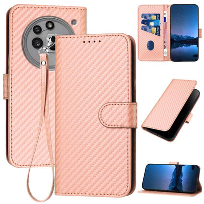 YX0070 Carbon Fiber Buckle Leather Phone Case with Lanyard, For Nothing Phone 4a Pro, For Nothing Phone 4a, For Nothing Phone 3a, For Nothing Phone 3a Pro, For Nothing Phone 2a, For Nothing Phone 2, For Nothing Phone 1