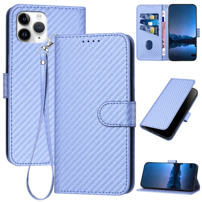 YX0070 Carbon Fiber Buckle Leather Phone Case with Lanyard, For iPhone 12 mini, For iPhone 11 Pro Max, For iPhone 11, For iPhone 11 Pro, For iPhone X / XS, For iPhone XR, For iPhone XS Max, For iPhone 8 Plus / 7 Plus