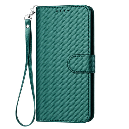 YX0070 Carbon Fiber Buckle Leather Phone Case with Lanyard, For Tecno Pova 6 Neo 5G / Spark 30 5G, For Tecno Spark 30 Pro 4G, For Tecno Spark 30 4G, For Tecno Spark Go 5G 2025 / Hot 60i 5G, For Tecno Camon 30 Pro, For Tecno Pova 6 Pro                  ...