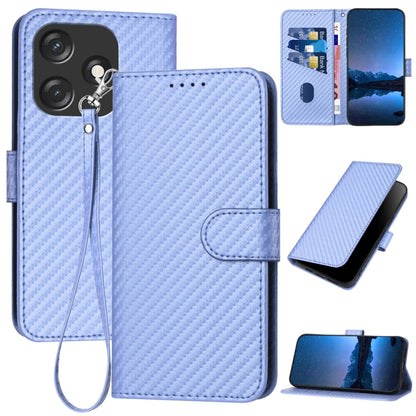 YX0070 Carbon Fiber Buckle Leather Phone Case with Lanyard, For Tecno Pova 6 Neo 5G / Spark 30 5G, For Tecno Spark 30 Pro 4G, For Tecno Spark 30 4G, For Tecno Spark Go 5G 2025 / Hot 60i 5G, For Tecno Camon 30 Pro, For Tecno Pova 6 Pro                  ...
