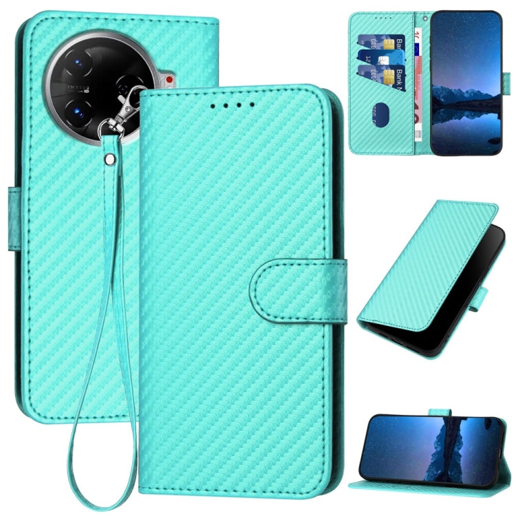 YX0070 Carbon Fiber Buckle Leather Phone Case with Lanyard, For Tecno Pova 6 Neo 5G / Spark 30 5G, For Tecno Spark 30 Pro 4G, For Tecno Spark 30 4G, For Tecno Spark Go 5G 2025 / Hot 60i 5G, For Tecno Camon 30 Pro, For Tecno Pova 6 Pro                  ...