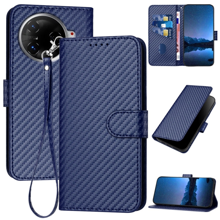 YX0070 Carbon Fiber Buckle Leather Phone Case with Lanyard, For Tecno Pova 6 Neo 5G / Spark 30 5G, For Tecno Spark 30 Pro 4G, For Tecno Spark 30 4G, For Tecno Spark Go 5G 2025 / Hot 60i 5G, For Tecno Camon 30 Pro, For Tecno Pova 6 Pro                  ...
