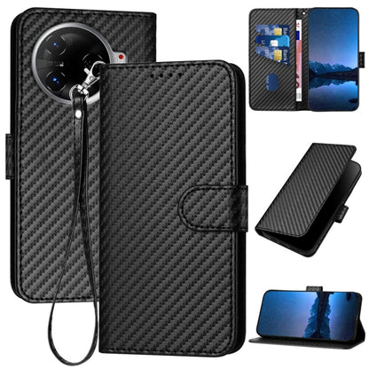 YX0070 Carbon Fiber Buckle Leather Phone Case with Lanyard, For Tecno Pova 6 Neo 5G / Spark 30 5G, For Tecno Spark 30 Pro 4G, For Tecno Spark 30 4G, For Tecno Spark Go 5G 2025 / Hot 60i 5G, For Tecno Camon 30 Pro, For Tecno Pova 6 Pro                  ...