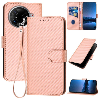 YX0070 Carbon Fiber Buckle Leather Phone Case with Lanyard, For Tecno Pova 6 Neo 5G / Spark 30 5G, For Tecno Spark 30 Pro 4G, For Tecno Spark 30 4G, For Tecno Spark Go 5G 2025 / Hot 60i 5G, For Tecno Camon 30 Pro, For Tecno Pova 6 Pro                  ...