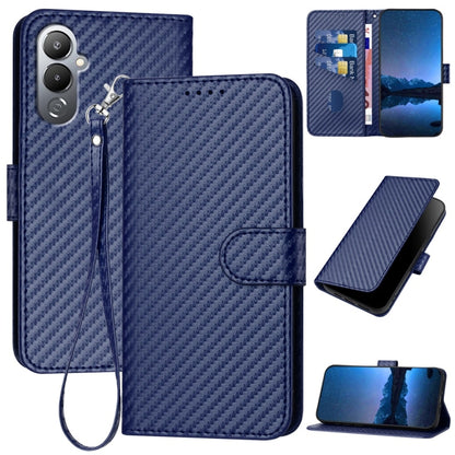 YX0070 Carbon Fiber Buckle Leather Phone Case with Lanyard, For Tecno Spark 10 4G, For Tecno Spark Go 2023, For Tecno Spark 10 Pro, For Tecno Pova 4, For Tecno Pova 2