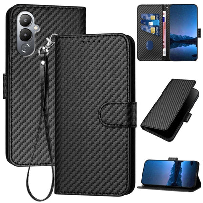 YX0070 Carbon Fiber Buckle Leather Phone Case with Lanyard, For Tecno Spark 10 4G, For Tecno Spark Go 2023, For Tecno Spark 10 Pro, For Tecno Pova 4, For Tecno Pova 2