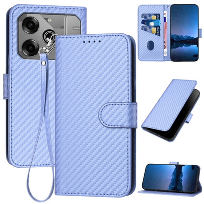 YX0070 Carbon Fiber Buckle Leather Phone Case with Lanyard, For Tecno Pova 6 Neo 5G / Spark 30 5G, For Tecno Spark 30 Pro 4G, For Tecno Spark 30 4G, For Tecno Spark Go 5G 2025 / Hot 60i 5G, For Tecno Camon 30 Pro, For Tecno Pova 6 Pro                  ...