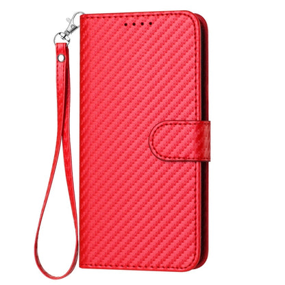 YX0070 Carbon Fiber Buckle Leather Phone Case with Lanyard, For Tecno Pova 6 Neo 5G / Spark 30 5G, For Tecno Spark 30 Pro 4G, For Tecno Spark 30 4G, For Tecno Spark Go 5G 2025 / Hot 60i 5G, For Tecno Camon 30 Pro, For Tecno Pova 6 Pro                  ...