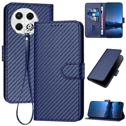 YX0070 Carbon Fiber Buckle Leather Phone Case with Lanyard, For Tecno Pova 6 Neo 5G / Spark 30 5G, For Tecno Spark 30 Pro 4G, For Tecno Spark 30 4G, For Tecno Spark Go 5G 2025 / Hot 60i 5G, For Tecno Camon 30 Pro, For Tecno Pova 6 Pro                  ...