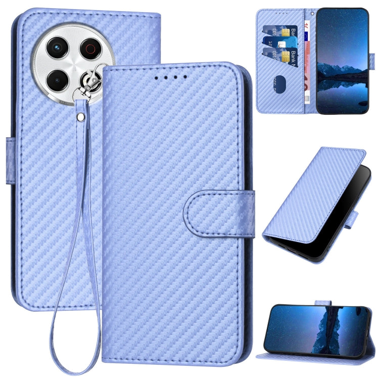 YX0070 Carbon Fiber Buckle Leather Phone Case with Lanyard, For Tecno Pova 6 Neo 5G / Spark 30 5G, For Tecno Spark 30 Pro 4G, For Tecno Spark 30 4G, For Tecno Spark Go 5G 2025 / Hot 60i 5G, For Tecno Camon 30 Pro, For Tecno Pova 6 Pro                  ...
