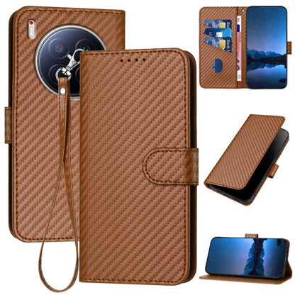 YX0070 Carbon Fiber Buckle Leather Phone Case with Lanyard, For Tecno Pova Curve 2 5G, For Tecno Spark Go 3 / Pop 20 4G, For Tecno Spark 50 4G, For Tecno Camon 50 Pro 4G, For Tecno Camon 50 4G, For Tecno Spark Slim, For Tecno Spark 40 4G               ...