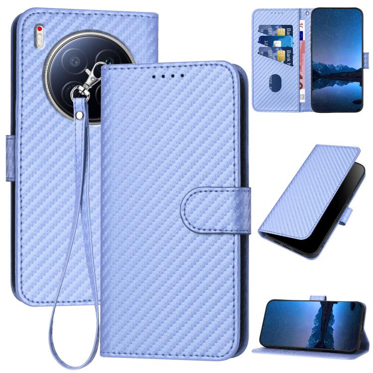 YX0070 Carbon Fiber Buckle Leather Phone Case with Lanyard, For Tecno Pova Curve 2 5G, For Tecno Spark Go 3 / Pop 20 4G, For Tecno Spark 50 4G, For Tecno Camon 50 Pro 4G, For Tecno Camon 50 4G, For Tecno Spark Slim, For Tecno Spark 40 4G               ...