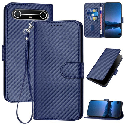 YX0070 Carbon Fiber Buckle Leather Phone Case with Lanyard, For Tecno Pova Curve 2 5G, For Tecno Spark Go 3 / Pop 20 4G, For Tecno Spark 50 4G, For Tecno Camon 50 Pro 4G, For Tecno Camon 50 4G, For Tecno Spark Slim, For Tecno Spark 40 4G               ...