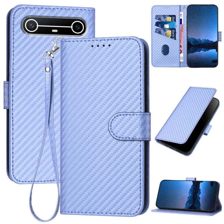 YX0070 Carbon Fiber Buckle Leather Phone Case with Lanyard, For Tecno Pova Curve 2 5G, For Tecno Spark Go 3 / Pop 20 4G, For Tecno Spark 50 4G, For Tecno Camon 50 Pro 4G, For Tecno Camon 50 4G, For Tecno Spark Slim, For Tecno Spark 40 4G               ...