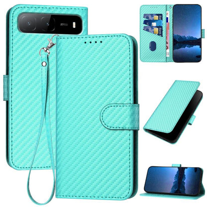 YX0070 Carbon Fiber Buckle Leather Phone Case with Lanyard, For Tecno Pova 6 Neo 5G / Spark 30 5G, For Tecno Spark 30 Pro 4G, For Tecno Spark 30 4G, For Tecno Spark Go 5G 2025 / Hot 60i 5G, For Tecno Camon 30 Pro, For Tecno Pova 6 Pro                  ...