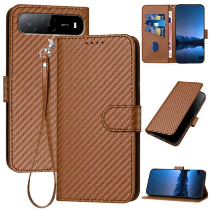 YX0070 Carbon Fiber Buckle Leather Phone Case with Lanyard, For Tecno Pova 6 Neo 5G / Spark 30 5G, For Tecno Spark 30 Pro 4G, For Tecno Spark 30 4G, For Tecno Spark Go 5G 2025 / Hot 60i 5G, For Tecno Camon 30 Pro, For Tecno Pova 6 Pro                  ...