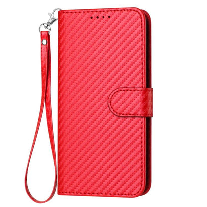 YX0070 Carbon Fiber Buckle Leather Phone Case with Lanyard, For Tecno Pova Curve 2 5G, For Tecno Spark Go 3 / Pop 20 4G, For Tecno Spark 50 4G, For Tecno Camon 50 Pro 4G, For Tecno Camon 50 4G, For Tecno Spark Slim, For Tecno Spark 40 4G               ...