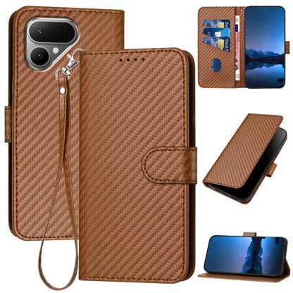 YX0070 Carbon Fiber Buckle Leather Phone Case with Lanyard, For Tecno Pova Curve 2 5G, For Tecno Spark Go 3 / Pop 20 4G, For Tecno Spark 50 4G, For Tecno Camon 50 Pro 4G, For Tecno Camon 50 4G, For Tecno Spark Slim, For Tecno Spark 40 4G               ...