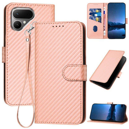 YX0070 Carbon Fiber Buckle Leather Phone Case with Lanyard, For Tecno Pova Curve 2 5G, For Tecno Spark Go 3 / Pop 20 4G, For Tecno Spark 50 4G, For Tecno Camon 50 Pro 4G, For Tecno Camon 50 4G, For Tecno Spark Slim, For Tecno Spark 40 4G               ...