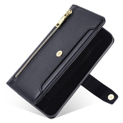 Sheep Texture Cross-body Zipper Wallet Leather Phone Case, For Google Pixel 10a, For Google Pixel 10 Pro XL, For Google Pixel 10, For Google Pixel 9 Pro XL, For Google Pixel 9, For Google Pixel 8a