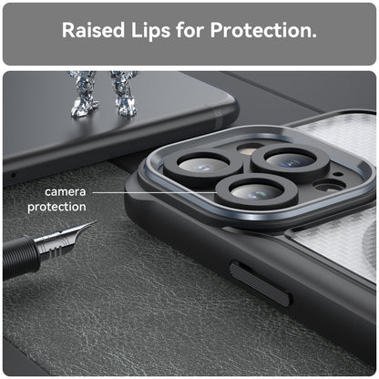 Kohlefaser-Textur MagSafe transparente Handyhülle, für iPhone 11 Pro