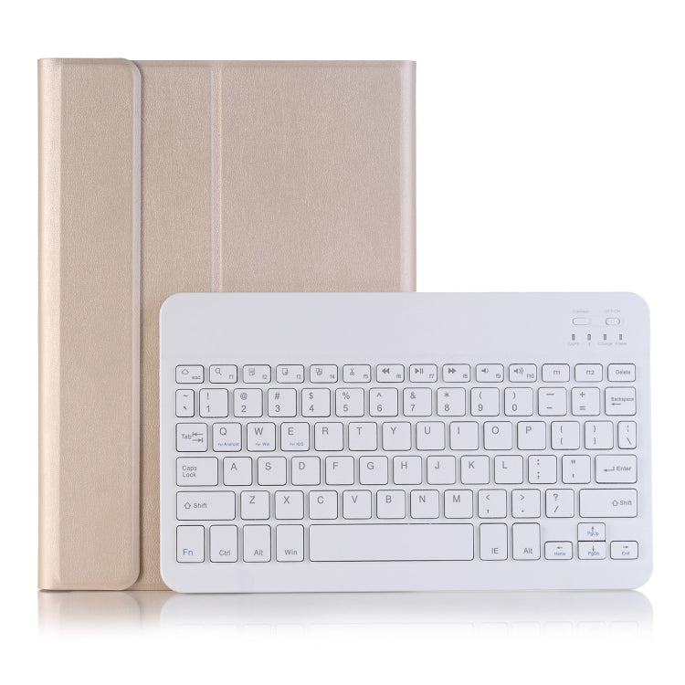 A13B Lambskin Texture Bluetooth Touch Keyboard Leather Tablet Case with Pen Slot, For iPad Pro 11 2024
