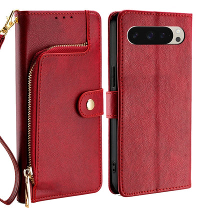 Zipper Bag Leather Phone Case, For Google Pixel 10a, For Google Pixel 9 Pro XL, For Google Pixel 9, For Google Pixel 8a