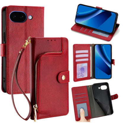 Zipper Bag Leather Phone Case, For Google Pixel 10a, For Google Pixel 9 Pro XL, For Google Pixel 9, For Google Pixel 8a