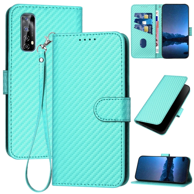 YX0070 Carbon Fiber Buckle Leather Phone Case with Lanyard, For Realme 10 Pro, For Realme 10 Pro+, For Realme 10 4G, For Realme C30 4G / Narzo 50i Prime / C30s, For Realme 9 Pro+, For Realme C20 / C11 2021 / C21, For Realme 8 / 8 Pro                   ...