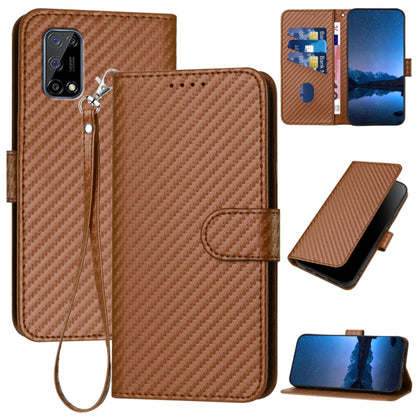 YX0070 Carbon Fiber Buckle Leather Phone Case with Lanyard, For Realme 10 Pro, For Realme 10 Pro+, For Realme 10 4G, For Realme C30 4G / Narzo 50i Prime / C30s, For Realme 9 Pro+, For Realme C20 / C11 2021 / C21, For Realme 8 / 8 Pro                   ...