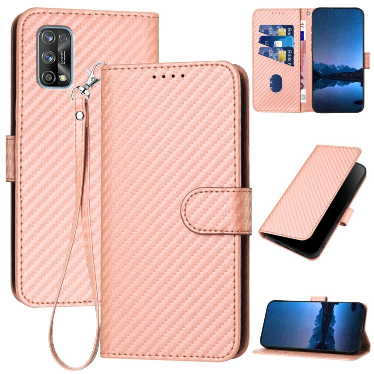 YX0070 Carbon Fiber Buckle Leather Phone Case with Lanyard, For Realme 10 Pro, For Realme 10 Pro+, For Realme 10 4G, For Realme C30 4G / Narzo 50i Prime / C30s, For Realme 9 Pro+, For Realme C20 / C11 2021 / C21, For Realme 8 / 8 Pro                   ...