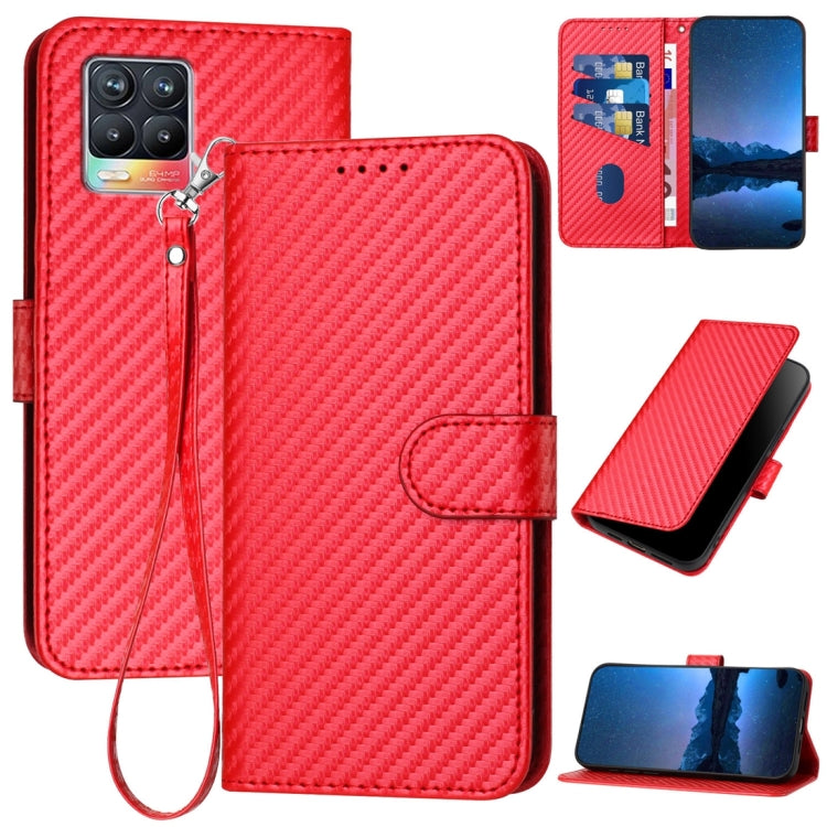 YX0070 Carbon Fiber Buckle Leather Phone Case with Lanyard, For Realme 10 Pro, For Realme 10 Pro+, For Realme 10 4G, For Realme C30 4G / Narzo 50i Prime / C30s, For Realme 9 Pro+, For Realme C20 / C11 2021 / C21, For Realme 8 / 8 Pro                   ...