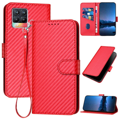 YX0070 Carbon Fiber Buckle Leather Phone Case with Lanyard, For Realme 10 Pro, For Realme 10 Pro+, For Realme 10 4G, For Realme C30 4G / Narzo 50i Prime / C30s, For Realme 9 Pro+, For Realme C20 / C11 2021 / C21, For Realme 8 / 8 Pro                   ...