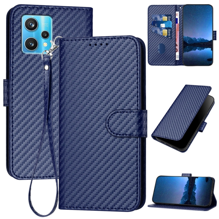 YX0070 Carbon Fiber Buckle Leather Phone Case with Lanyard, For Realme 10 Pro, For Realme 10 Pro+, For Realme 10 4G, For Realme C30 4G / Narzo 50i Prime / C30s, For Realme 9 Pro+, For Realme C20 / C11 2021 / C21, For Realme 8 / 8 Pro                   ...