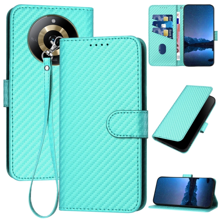 YX0070 Carbon Fiber Buckle Leather Phone Case with Lanyard, For Realme GT 6 / GT 6T, For Realme C63 / C61 Global, For Realme 12+ / Narzo 70 Pro 5G India, For Realme 12, For Realme 12 Pro, For Realme 12 Lite / C67 4G Global, For Realme GT5 Pro          ...