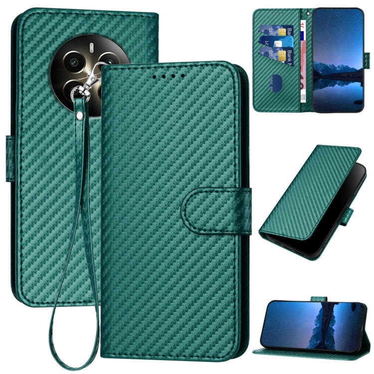 YX0070 Carbon Fiber Buckle Leather Phone Case with Lanyard, For Realme GT 6 / GT 6T, For Realme C63 / C61 Global, For Realme 12+ / Narzo 70 Pro 5G India, For Realme 12, For Realme 12 Pro, For Realme 12 Lite / C67 4G Global, For Realme GT5 Pro          ...