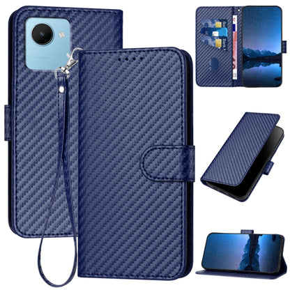 YX0070 Carbon Fiber Buckle Leather Phone Case with Lanyard, For Realme 10 Pro, For Realme 10 Pro+, For Realme 10 4G, For Realme C30 4G / Narzo 50i Prime / C30s, For Realme 9 Pro+, For Realme C20 / C11 2021 / C21, For Realme 8 / 8 Pro                   ...