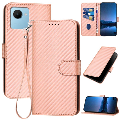 YX0070 Carbon Fiber Buckle Leather Phone Case with Lanyard, For Realme 10 Pro, For Realme 10 Pro+, For Realme 10 4G, For Realme C30 4G / Narzo 50i Prime / C30s, For Realme 9 Pro+, For Realme C20 / C11 2021 / C21, For Realme 8 / 8 Pro                   ...