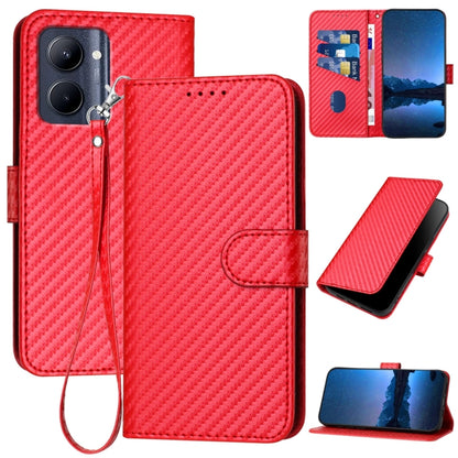 YX0070 Carbon Fiber Buckle Leather Phone Case with Lanyard, For Realme GT 6 / GT 6T, For Realme C63 / C61 Global, For Realme 12+ / Narzo 70 Pro 5G India, For Realme 12, For Realme 12 Pro, For Realme 12 Lite / C67 4G Global, For Realme GT5 Pro          ...