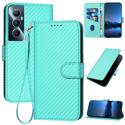 YX0070 Carbon Fiber Buckle Leather Phone Case with Lanyard, For Realme GT 6 / GT 6T, For Realme C63 / C61 Global, For Realme 12+ / Narzo 70 Pro 5G India, For Realme 12, For Realme 12 Pro, For Realme 12 Lite / C67 4G Global, For Realme GT5 Pro          ...