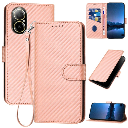 YX0070 Carbon Fiber Buckle Leather Phone Case with Lanyard, For Realme GT 6 / GT 6T, For Realme C63 / C61 Global, For Realme 12+ / Narzo 70 Pro 5G India, For Realme 12, For Realme 12 Pro, For Realme 12 Lite / C67 4G Global, For Realme GT5 Pro          ...