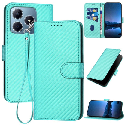 YX0070 Carbon Fiber Buckle Leather Phone Case with Lanyard, For Realme GT 6 / GT 6T, For Realme C63 / C61 Global, For Realme 12+ / Narzo 70 Pro 5G India, For Realme 12, For Realme 12 Pro, For Realme 12 Lite / C67 4G Global, For Realme GT5 Pro          ...