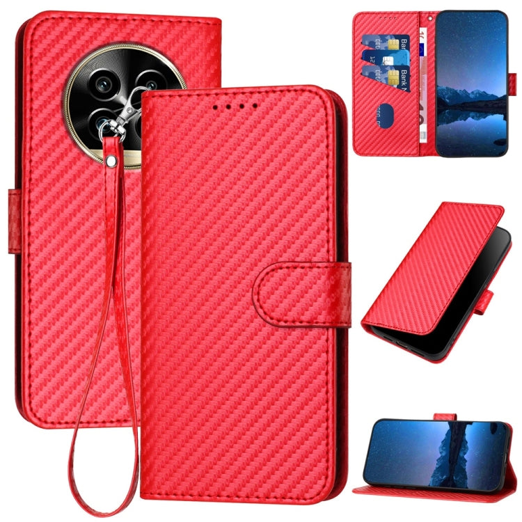 YX0070 Carbon Fiber Buckle Leather Phone Case with Lanyard, For Realme C71 India, For Realme 15 5G / 15 Pro 5G, For Realme GT 7 India, For Realme 14 / P3 5G Global, For Realme P3 Ultra 5G, For Realme P3 Pro, For Realme 14 Pro+, For Realme 14 Pro       ...