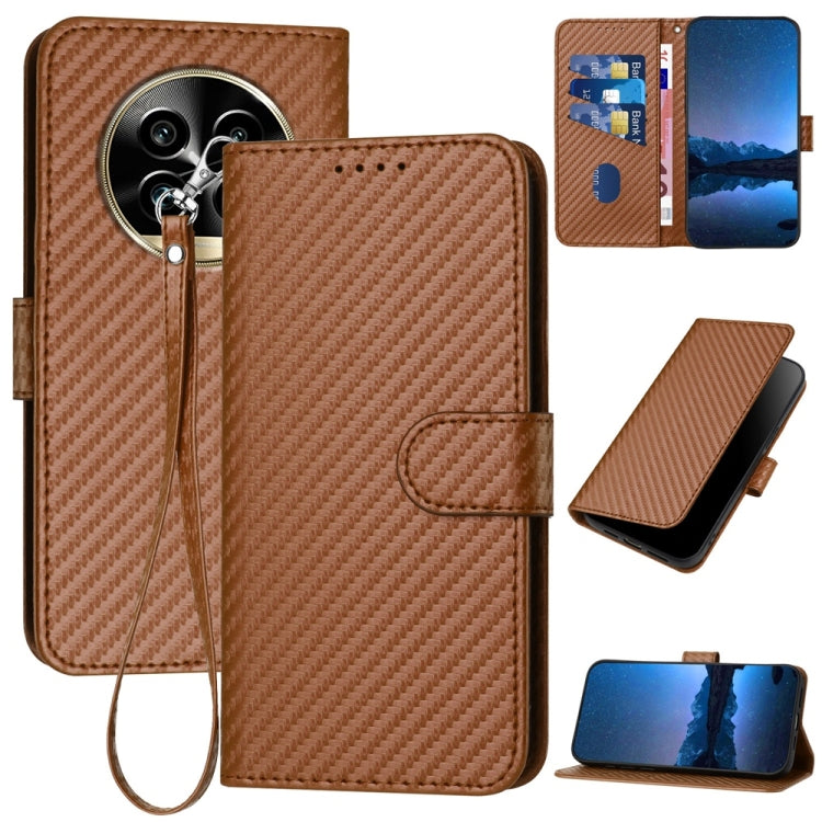 YX0070 Carbon Fiber Buckle Leather Phone Case with Lanyard, For Realme C71 India, For Realme 15 5G / 15 Pro 5G, For Realme GT 7 India, For Realme 14 / P3 5G Global, For Realme P3 Ultra 5G, For Realme P3 Pro, For Realme 14 Pro+, For Realme 14 Pro       ...