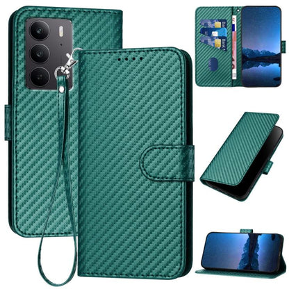 YX0070 Carbon Fiber Buckle Leather Phone Case with Lanyard, For Realme C71 India, For Realme 15 5G / 15 Pro 5G, For Realme GT 7 India, For Realme 14 / P3 5G Global, For Realme P3 Ultra 5G, For Realme P3 Pro, For Realme 14 Pro+, For Realme 14 Pro       ...