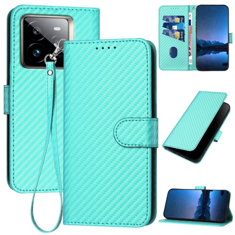 YX0070 Carbon Fiber Buckle Leather Phone Case with Lanyard, For Realme C71 India, For Realme 15 5G / 15 Pro 5G, For Realme GT 7 India, For Realme 14 / P3 5G Global, For Realme P3 Ultra 5G, For Realme P3 Pro, For Realme 14 Pro+, For Realme 14 Pro       ...