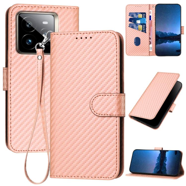 YX0070 Carbon Fiber Buckle Leather Phone Case with Lanyard, For Realme C71 India, For Realme 15 5G / 15 Pro 5G, For Realme GT 7 India, For Realme 14 / P3 5G Global, For Realme P3 Ultra 5G, For Realme P3 Pro, For Realme 14 Pro+, For Realme 14 Pro       ...