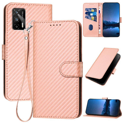 YX0070 Carbon Fiber Buckle Leather Phone Case with Lanyard, For Realme 10 Pro, For Realme 10 Pro+, For Realme 10 4G, For Realme C30 4G / Narzo 50i Prime / C30s, For Realme 9 Pro+, For Realme C20 / C11 2021 / C21, For Realme 8 / 8 Pro                   ...