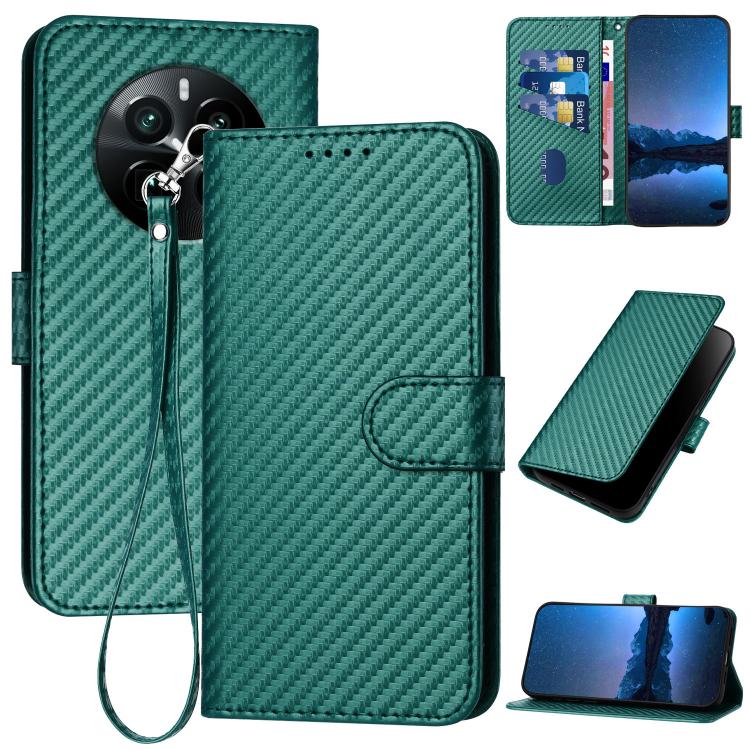 YX0070 Carbon Fiber Buckle Leather Phone Case with Lanyard, For Realme GT 6 / GT 6T, For Realme C63 / C61 Global, For Realme 12+ / Narzo 70 Pro 5G India, For Realme 12, For Realme 12 Pro, For Realme 12 Lite / C67 4G Global, For Realme GT5 Pro          ...